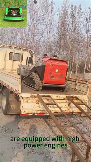 remote controlled crawler grass trimmer for sale #farming #xcavator #mower #automobile#drone#machine