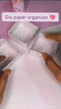 Diy paper organizer 💖#how to make paper organizer easy #diy paper organizer tutorial 😍#craft