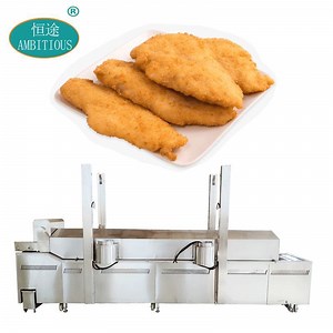 [Hot Item] Automatic Food Frying Machine Breaded Fish Fillets Conveyor Continuous Fryer
