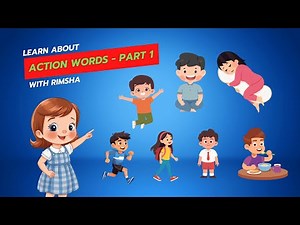Action Words (Part 1) | Basic Everyday Actions for Kids | Action Words with Pictures