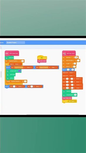 How to make a Snake game in Scratch #スクラッチ #змейка