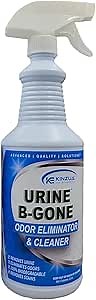Urine B-Gone, Professional Enzyme Odor Eliminator & Pet Stain Remover, Human, Cat & Dog Urine Cleaner, Effective on Laundry, Carpets & More, Original Scent, 32oz
