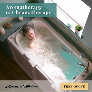 When it comes to senior bathing, it’s always safety first.🧑🦳👨🦳🛁⚠️☝️ Thoughtfully designed to be simple and safe to use by anyone, American Standard Walk-In Tubs can help you bathe in security and comfort for as long as you choose to stay in your home. For a limited time, get $1800 in Savings NO INTEREST & NO PAYMENTS for 24 months*. Savings includes our FREE Right Height Toilet and Bidet ($800 value) PLUS, 50% OFF Installation** Visit our website to start your FREE ESTIMATE today! 👇 Subjec