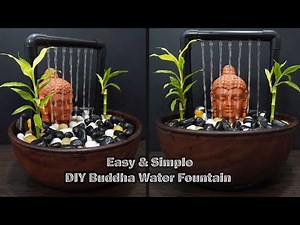 Buddha Water Fountain at Home Using PVC Pipe | Easy & Simple Amazing DIY Tabletop Water Fountain