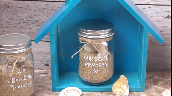 3 Pcs Beach Sand Jar Mason Seashell Bottles 380 ml with 4 Light Strings Rope Glass Sand Mason Jars Decorative Bottles with Lid Beach Keepsake for Housewarming Wedding Honeymoon Ocean Supplies