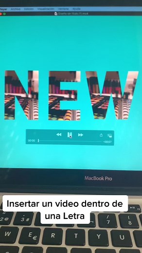Insertar un video dentro de una letra en Canva