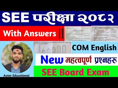 SEE Class 10th English New Model Questions 2082 with Full Solution || Compulsory English