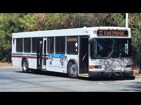 Rare!! Santa Clara VTA: 2001 Gillig Low Floor 40" #1010 on Line 22