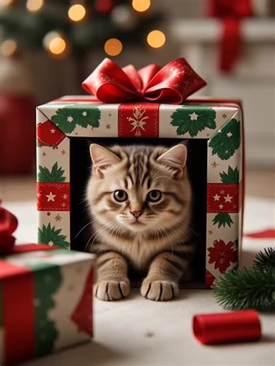 The Best Gift Under the Tree 🎁 #cute #gift