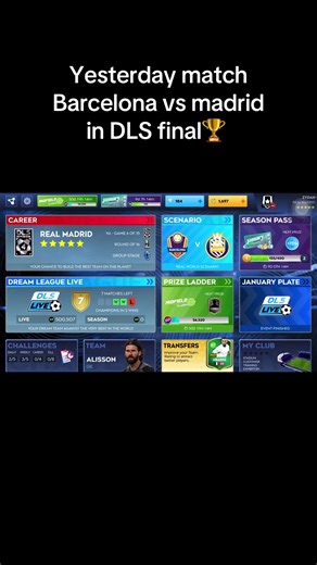 #Barcelona_vs_madrid_final #DLS2026 #FOOTBALLGAME #VIRAL_DEAR_TIKTOK_TEAM #FORYOU @Dream League Soccer 2026 @Yessir @maaz7efootball🎮 @👑 SF jr👑