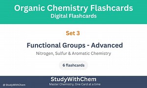 Organic Chemistry Flashcards: Advanced Functional Groups Study Aid (digital Download - Etsy UK