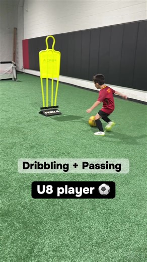 U8 player putting in great work today ⚽️💪 This drill has 3 important parts: 1️⃣ Ball mastery at the cone 2️⃣ 1v1 move to beat the defender 3️⃣ Pass into the mini goal Each part matters by itself. But it’s even better when we put them together like a real game. This helps players learn how to control the ball, beat defenders, and make the right pass. Simple drills. Big results. 📍 Train with Fern Athletics in Crofton, MD 👉 DM us if your player wants to get better. #FernAthletics #YouthSoccerTra