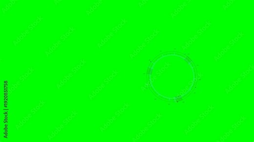 Hud animation for web designer in sci fi space showing futuristic elements and interactive features for user interface