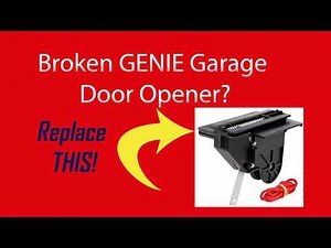 HOW-TO: Genie Garage Door Opener - Broken Screw Drive Carriage/Trolley Replacement