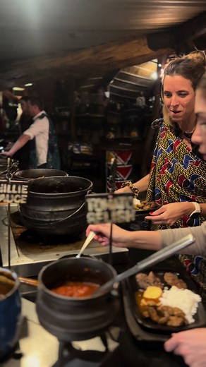 The Boma Dinner Buffet! Whether you’re a fan of hearty starches, savory sauces, or rich stews, we’ve got something for you! From crispy potatoes and roasted veggies to mouthwatering gravies and bold, spiced stews—our spread is designed to delight and satisfy🤩🔥 Don’t stick to the usual; mix and match, try something new, or indulge in a little bit of everything. The feast of fun awaits! #BomaDinner #BuffetDelights #FoodieFun #theboma #feastoffun #gamestews #mushroomsauce #tryitall #africandinnin