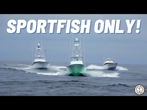 SPORTFISH BOATS ONLY IN THE MANASQUAN INLET | Large Sport Fishing Yachts | New Jersey Boat Videos