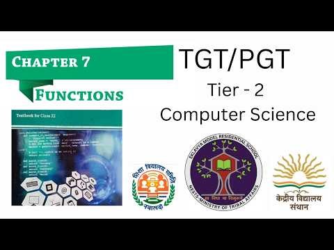 7. Functions in Python | EMRS / KVS / NVS Tier-2 EXAM | NCERT One-Shot