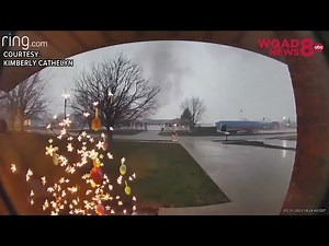 News Eight Drone captures tornado damage, path, in Geneseo, Illinois