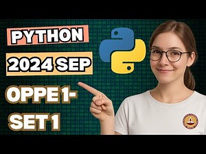 2024 Sep OPPE 1- Set 1|| PYTHON || IITM || Correct Code