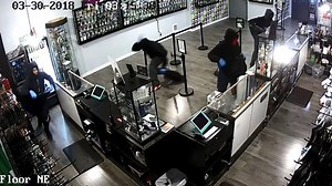 WATCH: Surveilance video shows four thieves who rammed Seattle's Have A Heart marijuana shop early Friday morning and ransacked the place. Do you recognize any in the video? MORE INFO/PICS: https://bit.ly/2pNP38E | KOMO News