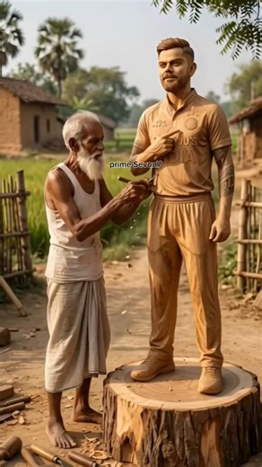 “I Built Virat Kohli Using Only Wooden! 🏏