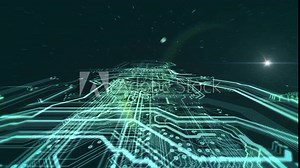 Technology background/Technology background of the abstract computer motherboard, can be used in the description of technological processes, science. Can be used as digital dynamic wallpaper. Stock Video