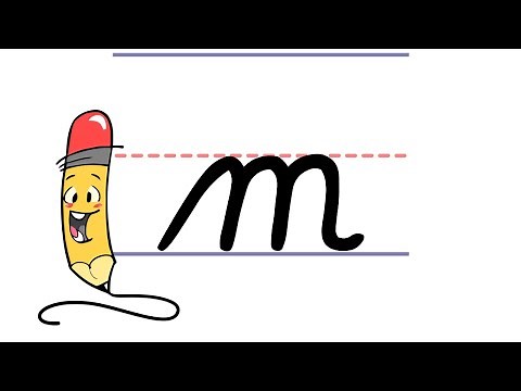 Pencil Pete's Cursive Writing - Lowercase m