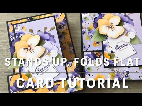 Stand Up, Folds Flat 3D Pop Up Card Tutorial