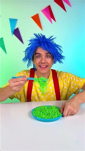 🍝How to eat with sticks? #kidsvideo