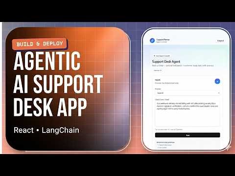 Build & Deploy a Full-Stack Agentic AI App | React + LangChain