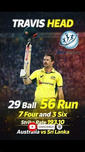 7 Four 3 Six 😱 Travis Head Storm vs Sri Lanka #cricket #worldcup #worldnews #teamaustralia #win