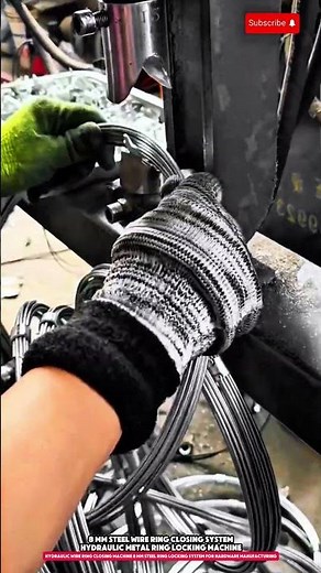 Hydraulic Wire Ring Closing Machine 8 mm Steel Ring Locking System for Hardware Manufacturing