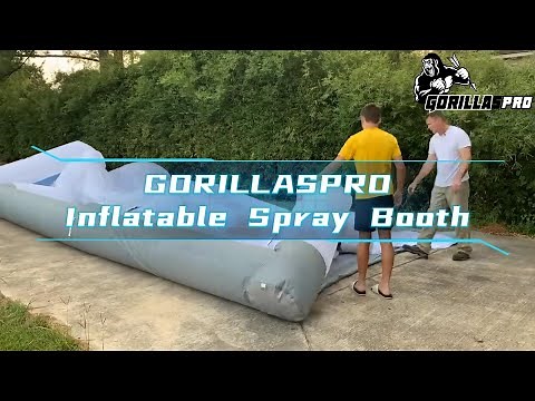 GORILLASPRO Inflatable Paint Booth Review & Real Car Paint Job!