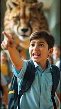 School Mein Cheetah Aa Gaya 😱 | Students Ka Reaction 😂”