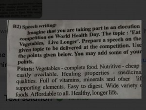 Imagine that you are taking part in an elocution competition on... | Filo