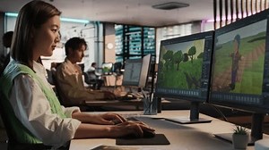 clip-1108701531-female-asian-game-designer-using-desktop-computer