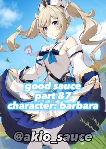 barbara 💙 #anime #animeedit #genshinimpact #sauce #code #vanilla #barbaragenshinimpact #akio_sauce