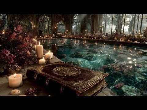 The Luminous Grimoire of the Sacred Pool | Medieval Fantasy Music & Animated Ambience