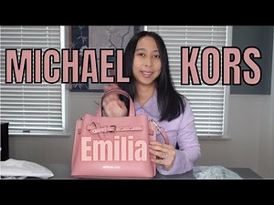 MICHAEL KORS Emilia Small Satchel Pebbled Leather Bag: Unboxing & Review