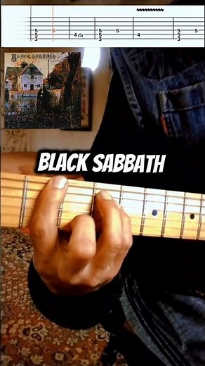 Black Sabbath riff with TAB. 🎸🔥