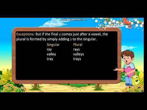 Class 4: Singular and Plural Nouns