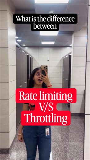 Shirishti Jain on Instagram: "For detailed answer comment "send" Rate Limiting enforces a hard cap on how many requests a client can make in a given time window. Once the limit is exceeded, requests are rejected (usually with HTTP 429). Used to prevent abuse, ensure fair usage, and protect expensive APIs (e.g. login attempts, payments, public APIs). Throttling is a soft control that slows down request processing when the system is under load. Requests are not rejected, but experience higher late