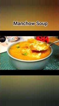 Chicken Manchow Soup With Crispy Fried Noodles|Soup Recipe