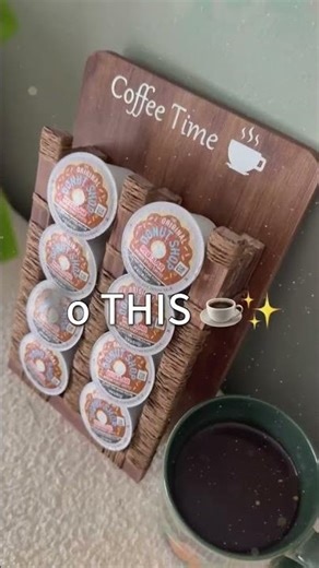 #Coffee station upgrade using tumbling tower blocks 👏🏾 #DollarTreeDIY #easycrafts