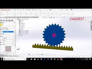 Solidworks Tutorial #13 | Assembly of Rack and Pinion