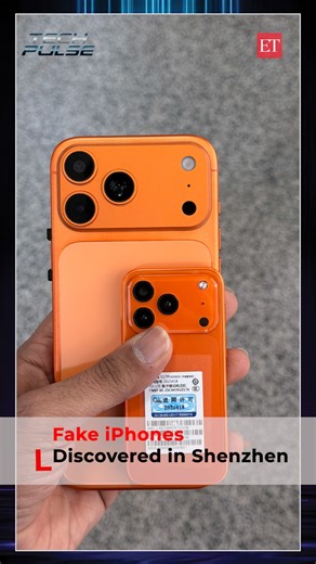 9.9K views · 31 reactions | In the bustling alleys of Shenzhen's famous computer market, we came across a compact iPhone 17 Pro clone—the first time we’d seen a Mini version. This device attempts to imitate the iPhone well, but its facade quickly gives way to clear differences. Have a look! #iphone #china #iphone17pro #clone | The Economic Times | Facebook