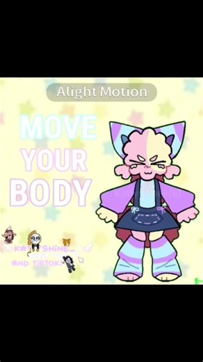 ★~!! MOVE YOUR BODY!!:♡.•♬✧⁽⁽ଘ( ˊᵕˋ )ଓ⁾⁾*+:•*∴#alightmotion #art #dandysworld #fyp #animation