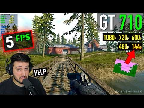 Playing Road to Vostok is MADNESS on a GT 710! (Down to 144p)