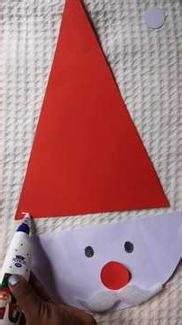 Paper Santa Claus face craft