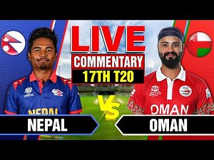 🔴Live: Nepal vs Oman | 8th Match | Live Cricket Score & Commentary